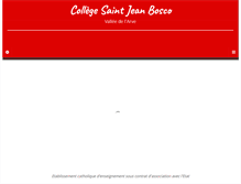 Tablet Screenshot of college-sjbosco.fr